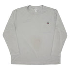 DICKIES Mens T-Shirt Grey Long Sleeve 2XL