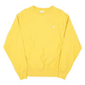 CHAMPION REVERSE WEAVE Mens Yellow Crew Neck M Cotton Blend Sweatshirt
