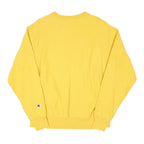 CHAMPION REVERSE WEAVE Mens Yellow Crew Neck M Cotton Blend Sweatshirt