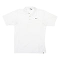 NIKE Mens White Short Sleeve Plain S Polo Shirt Polyester Blend Casual Sports