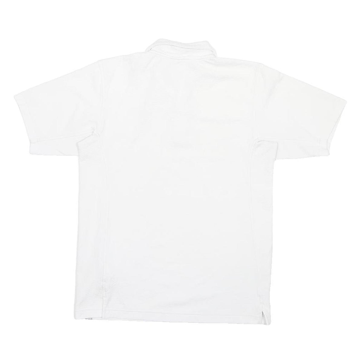 NIKE Mens White Short Sleeve Plain S Polo Shirt Polyester Blend Casual Sports