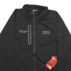 THE NORTH FACE Mens Black Jacket L Polyester Zip Plain Outdoors Casual