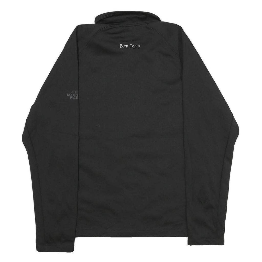 THE NORTH FACE Mens Black Jacket L Polyester Zip Plain Outdoors Casual