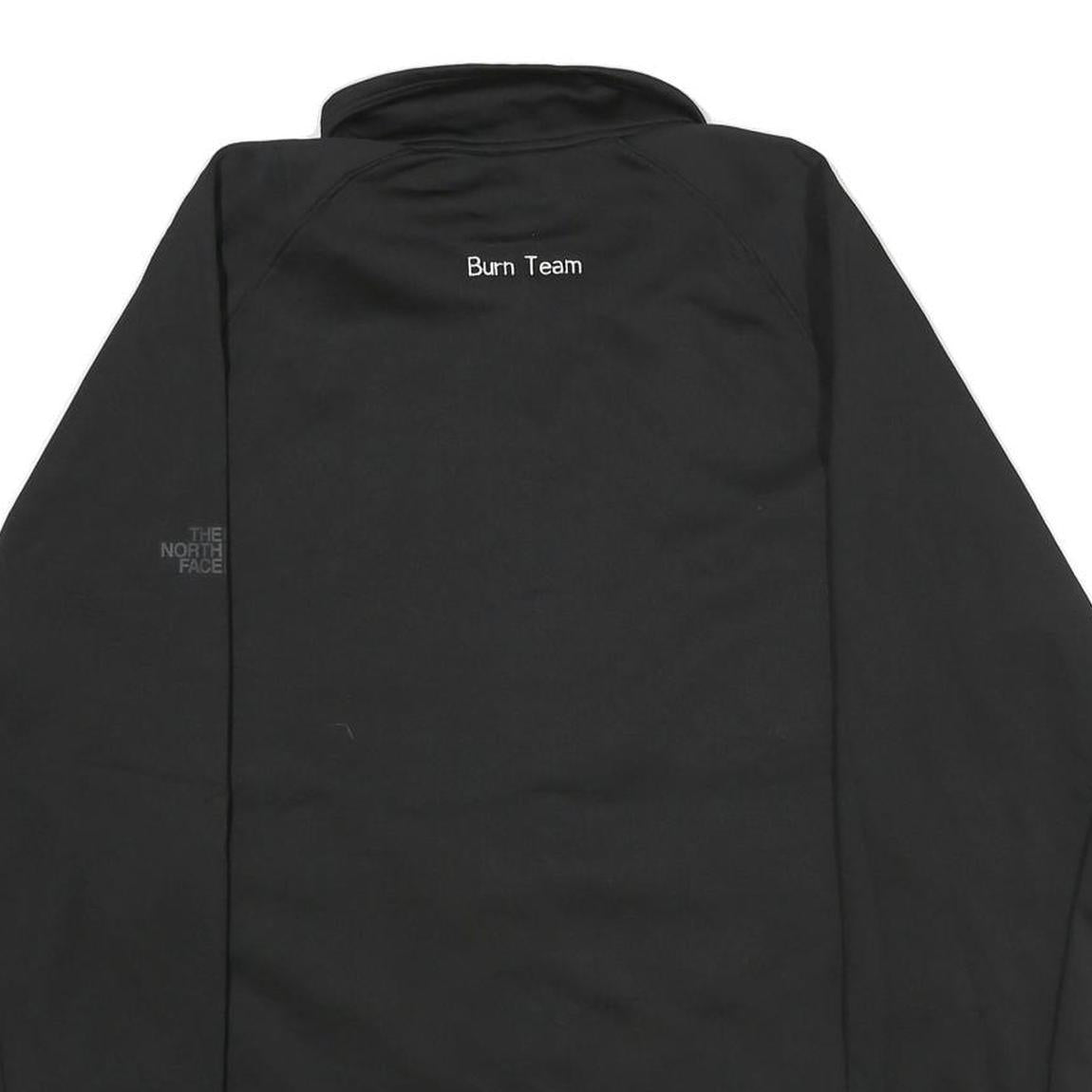 THE NORTH FACE Mens Black Jacket L Polyester Zip Plain Outdoors Casual