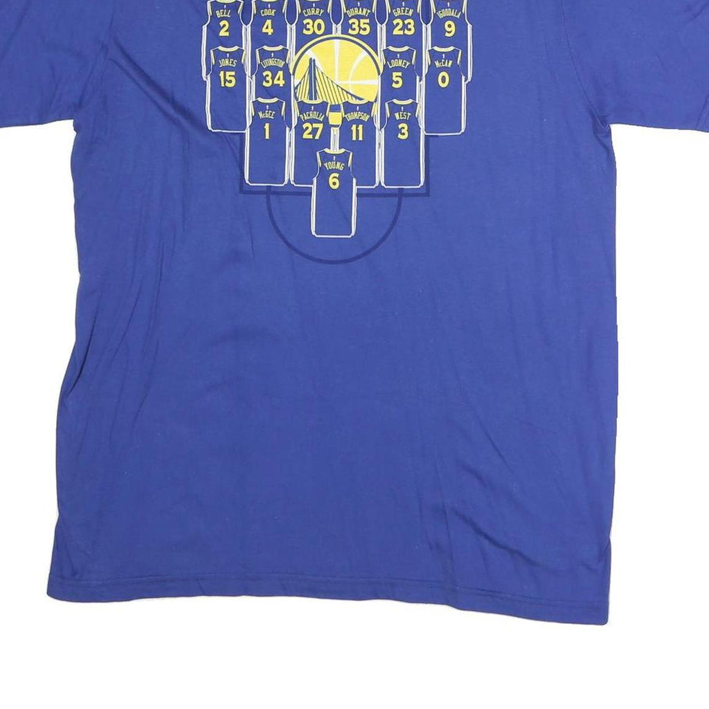 FANATICS Mens Blue 2018 NBA Finals Champions T-Shirt L Short Sleeve Crew Neck