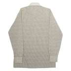 Mens Shirt Brown Check Long Sleeve L