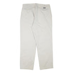 NAUTICA Mens Cotton Blend Beige Relaxed Straight Trousers W36 L30 Casual