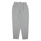 PAUL HARRIS Womens Regular Fit Black White Houndstooth Trousers W28 L28 Stylish