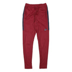 NIKE Mens Joggers Red & Navy Slim Tapered S W25 L29 Sportswear Casual