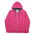NIKE Womens Pink Full Zip Hoodie XL Cotton Blend Casual Sweatshirt