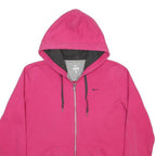 NIKE Womens Pink Full Zip Hoodie XL Cotton Blend Casual Sweatshirt