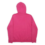 NIKE Womens Pink Full Zip Hoodie XL Cotton Blend Casual Sweatshirt