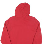 CHAMPION Womens Red Pullover Hoodie M Classic Logo Cotton Sweatshirt