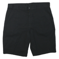 DICKIES Mens Black Casual Shorts L W38 Workwear Durable Polyester Blend