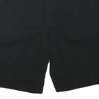 DICKIES Mens Black Casual Shorts L W38 Workwear Durable Polyester Blend
