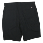 DICKIES Mens Black Casual Shorts L W38 Workwear Durable Polyester Blend