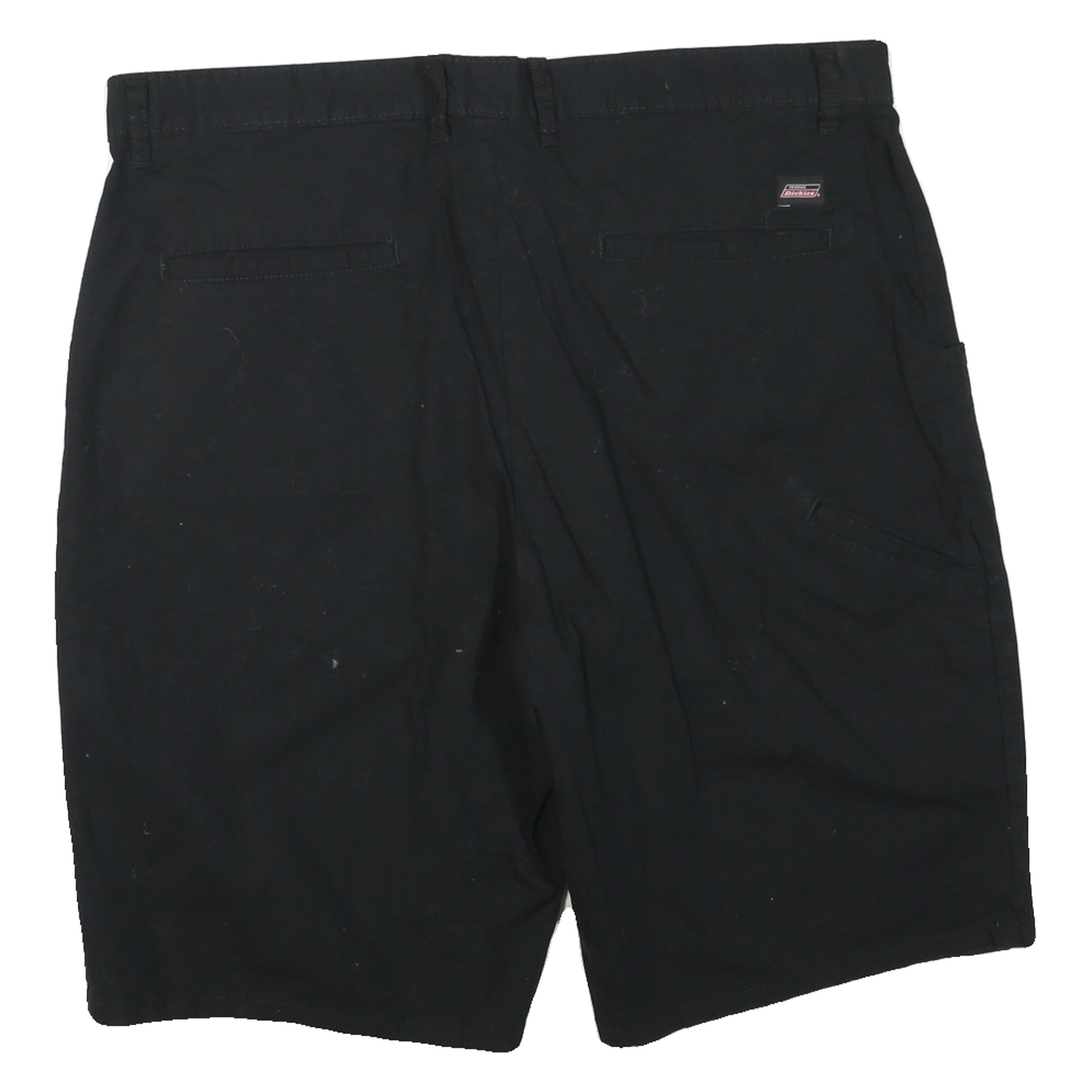 DICKIES Mens Black Casual Shorts L W38 Workwear Durable Polyester Blend
