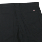 DICKIES Mens Black Casual Shorts L W38 Workwear Durable Polyester Blend