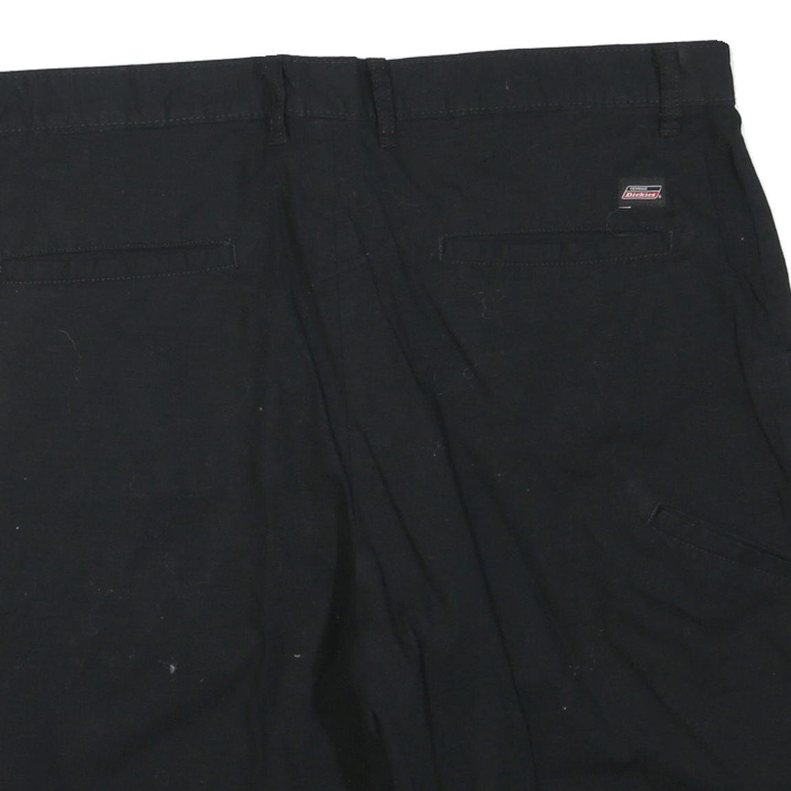 DICKIES Mens Black Casual Shorts L W38 Workwear Durable Polyester Blend