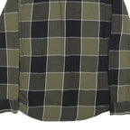 LEVI'S Mens Green & Black Check Cotton Shirt S Casual Long Sleeve Classic