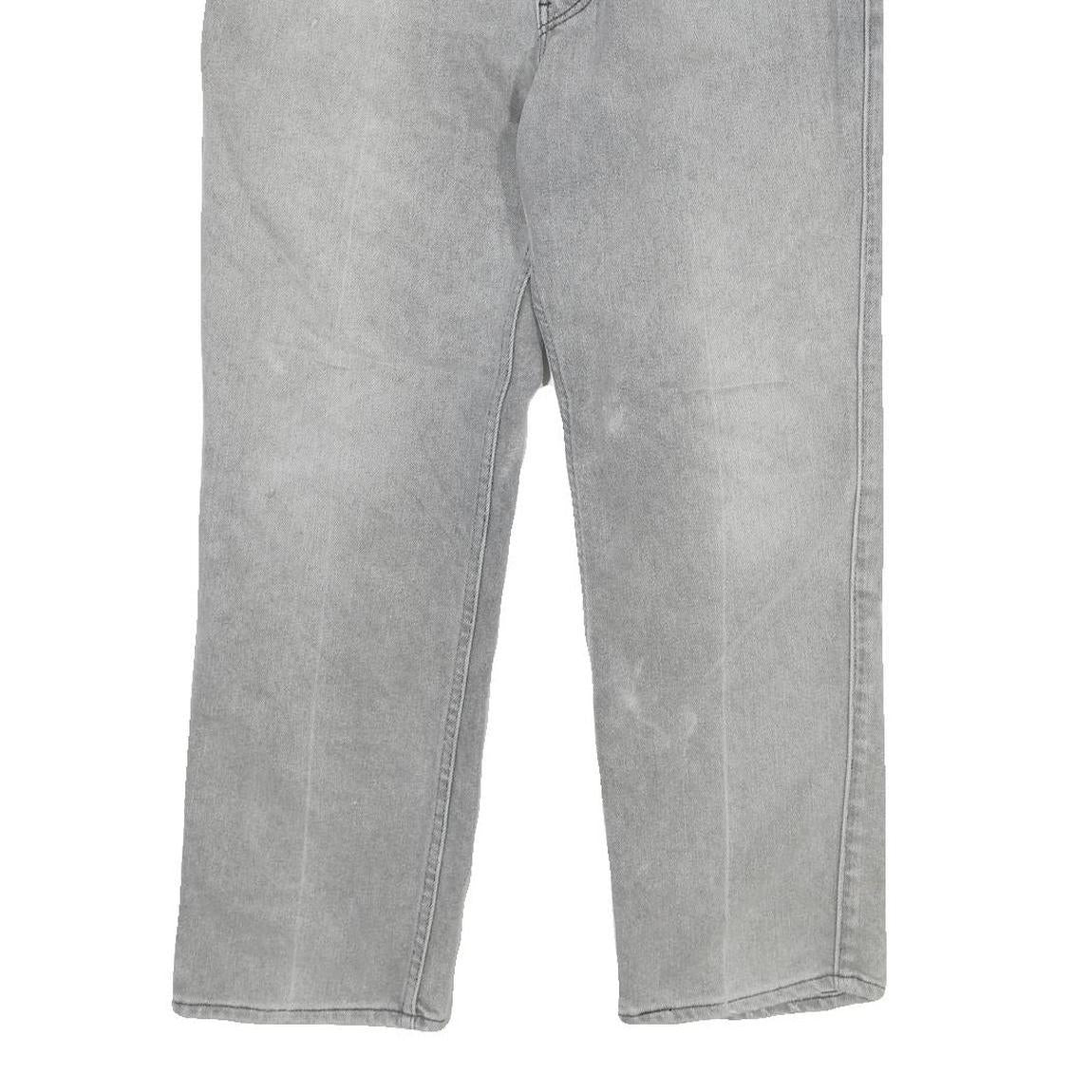 LEVI'S Mens Jeans Grey Slim Straight Denim Medium W36 L30 Classic Style