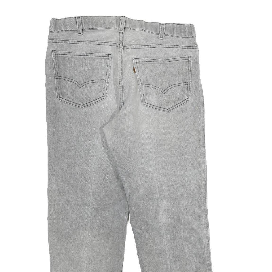 LEVI'S Mens Jeans Grey Slim Straight Denim Medium W36 L30 Classic Style