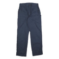 CARHARTT Mens Cotton Blend Navy Loose Straight Trousers W35 L34 Workwear Zip