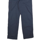CARHARTT Mens Cotton Blend Navy Loose Straight Trousers W35 L34 Workwear Zip