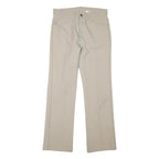 LEVI'S Mens Beige Regular Straight Trousers W30 L29 Classic Zip Polyester