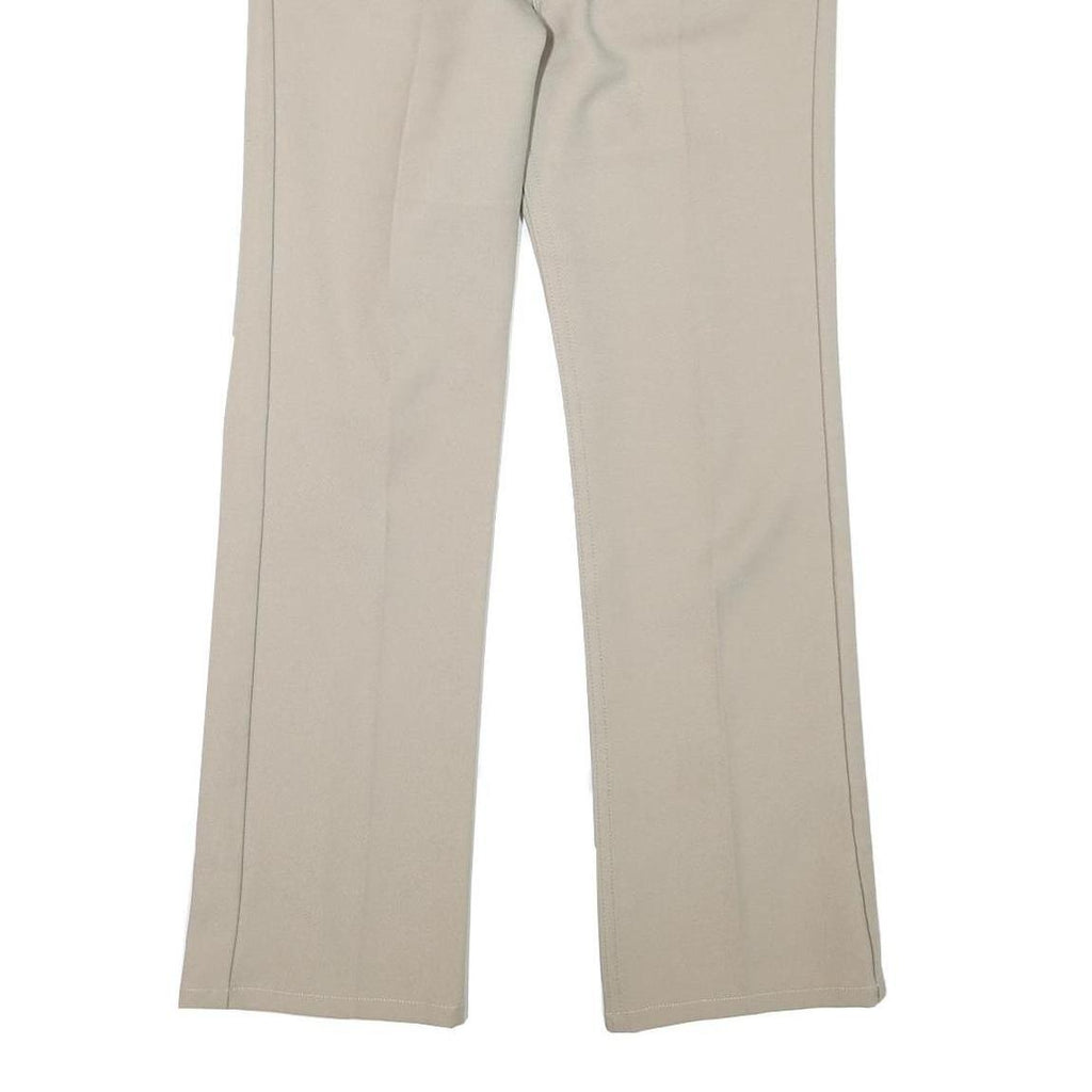 LEVI'S Mens Beige Regular Straight Trousers W30 L29 Classic Zip Polyester