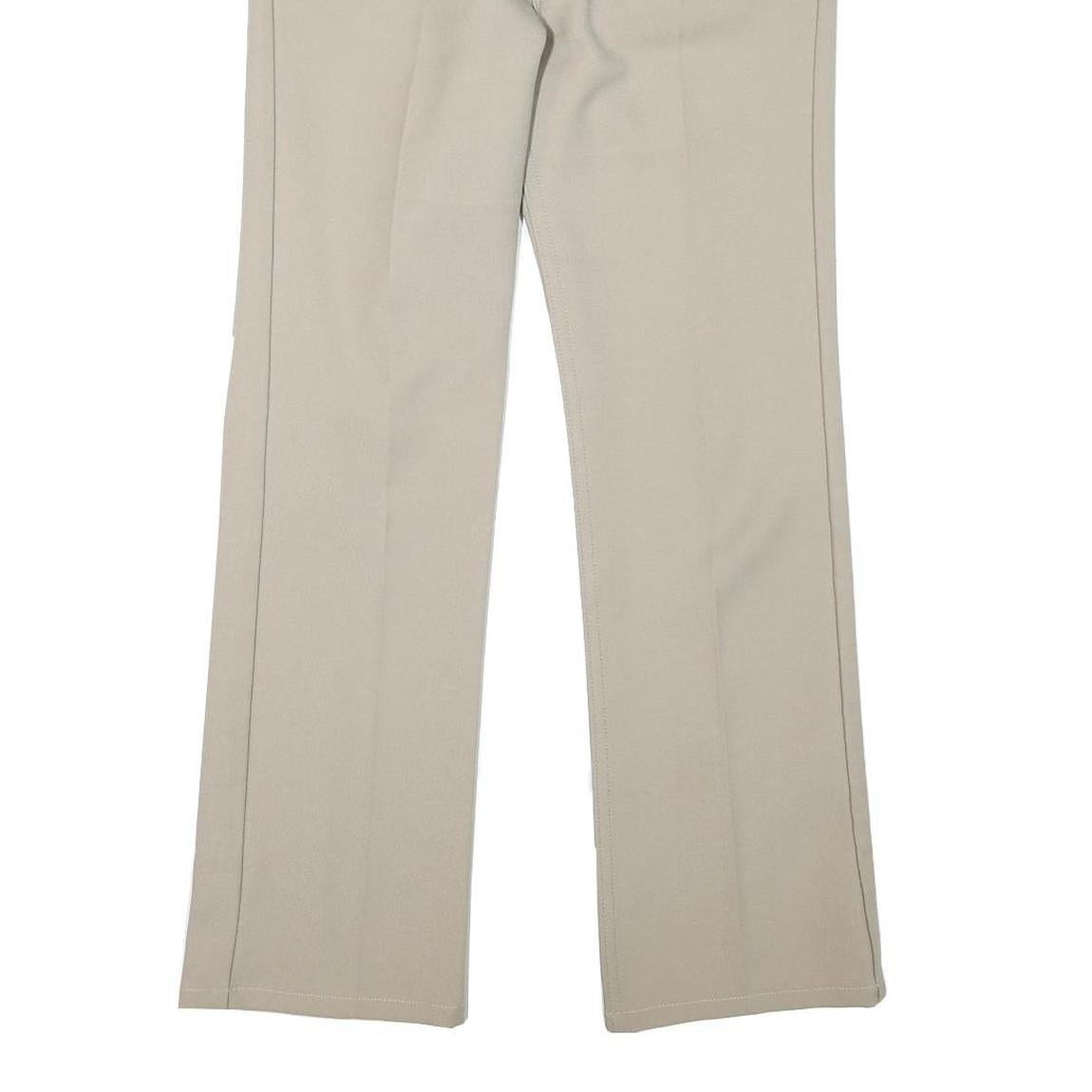 LEVI'S Mens Beige Regular Straight Trousers W30 L29 Classic Zip Polyester