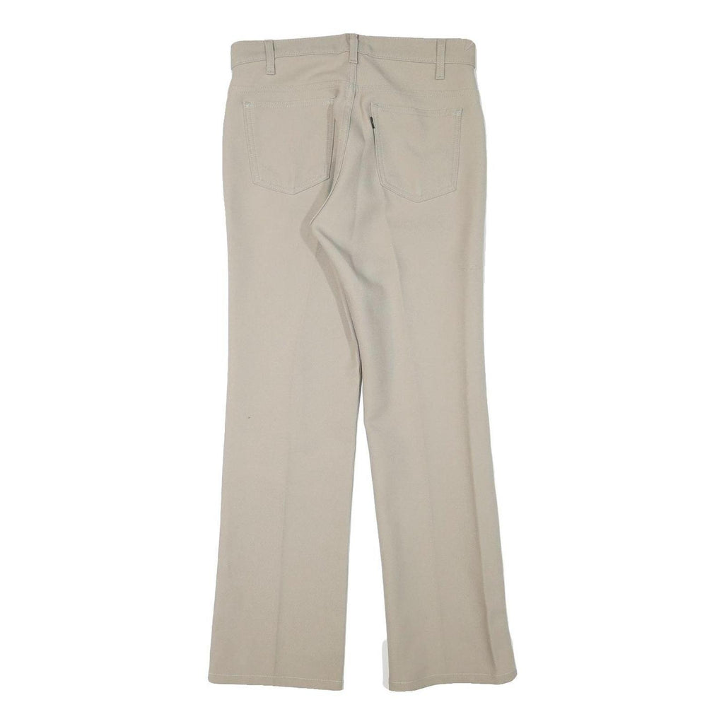LEVI'S Mens Beige Regular Straight Trousers W30 L29 Classic Zip Polyester