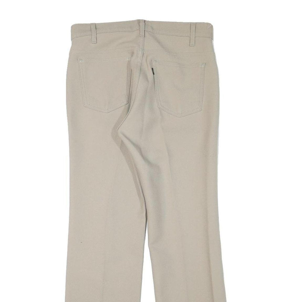 LEVI'S Mens Beige Regular Straight Trousers W30 L29 Classic Zip Polyester
