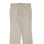 LEVI'S Mens Beige Regular Straight Trousers W30 L29 Classic Zip Polyester