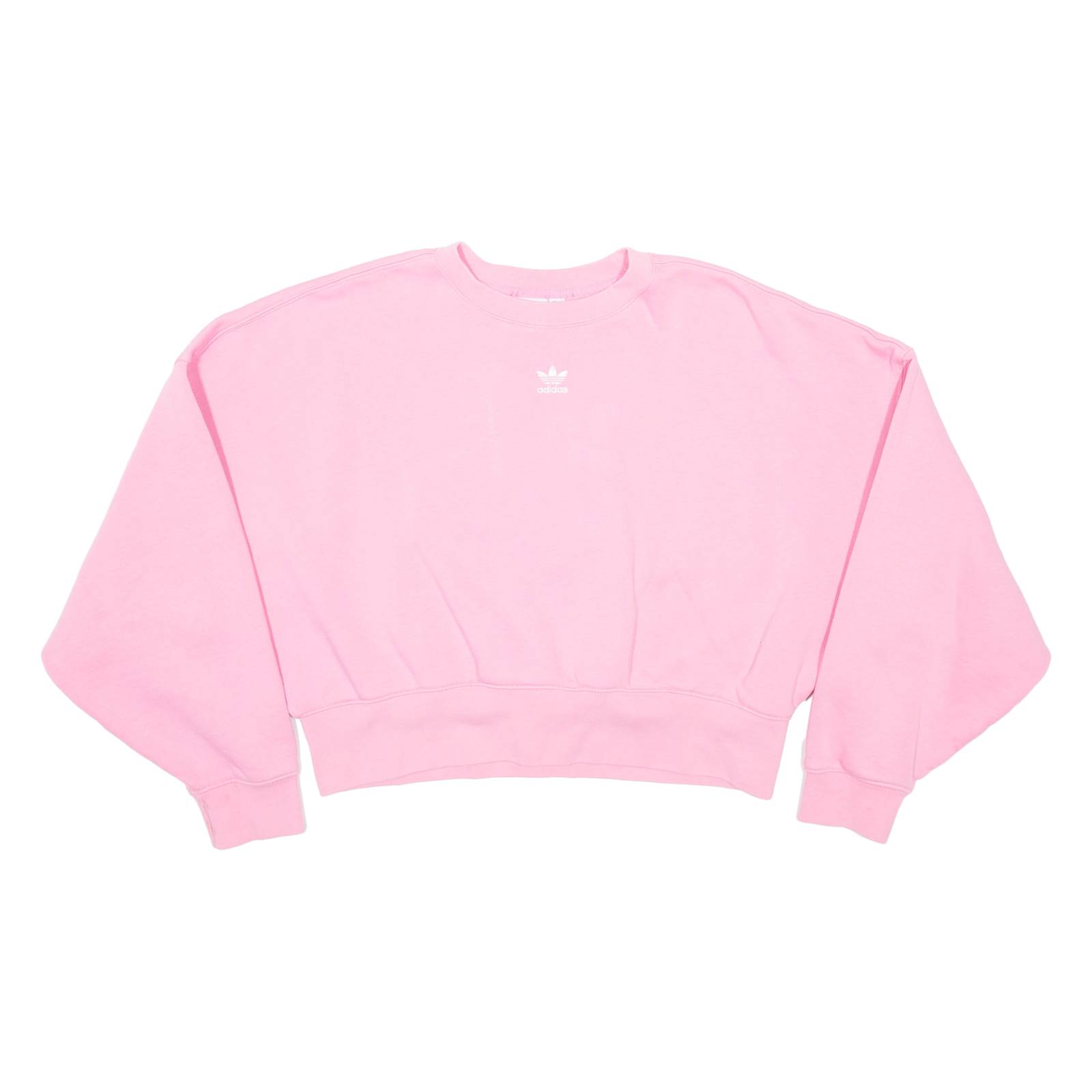 ADIDAS Cropped Womens Sweatshirt Pink UK 8