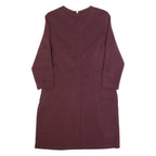 HOBBS LONDON Womens Pencil Dress Purple Long Sleeve Knee Length UK 16
