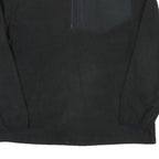 STARTER Mens Black Polyester Blend Zip Jacket L Fleece Plain Casual Outerwear