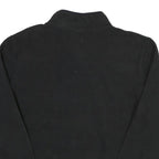 STARTER Mens Black Polyester Blend Zip Jacket L Fleece Plain Casual Outerwear