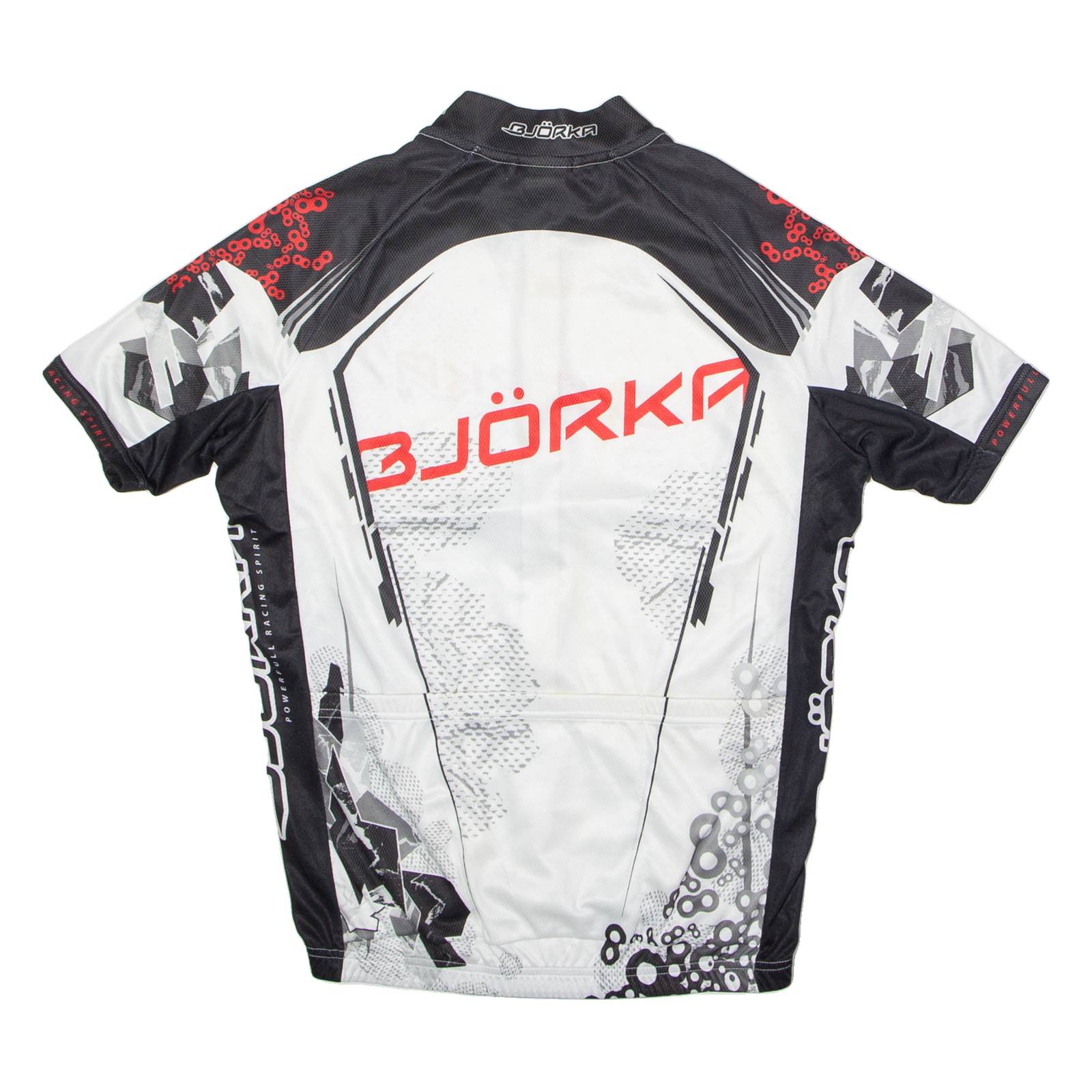 BJORKA Cycling Mens Jersey White High Neck M