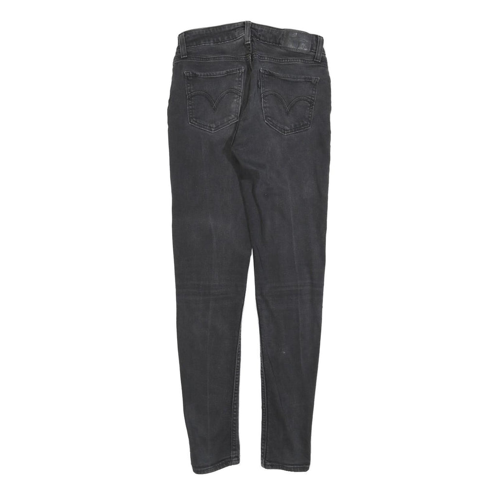 LEVI'S 535 Womens Jeans Black Slim Skinny Denim W27 L30 Classic Fit Zip