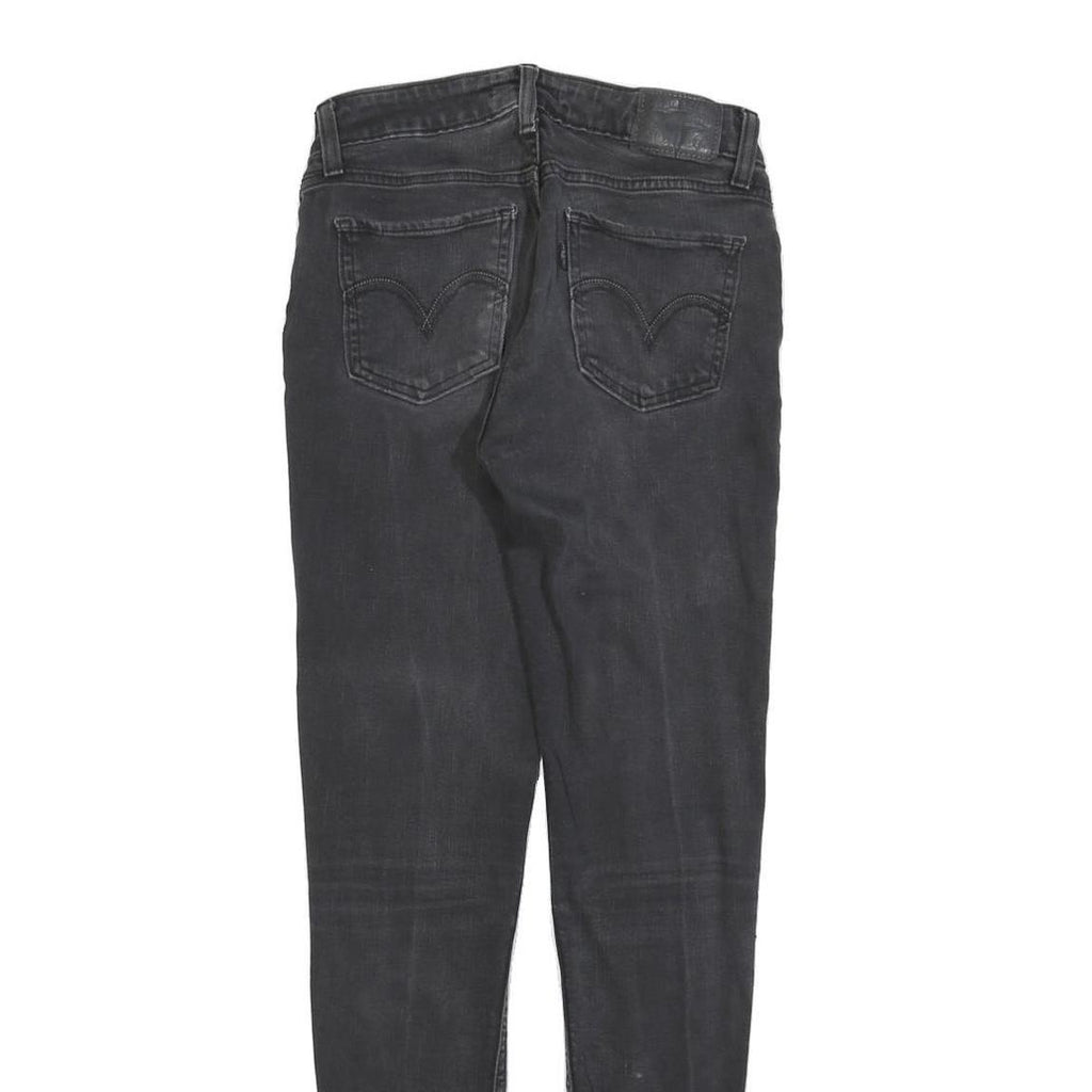 LEVI'S 535 Womens Jeans Black Slim Skinny Denim W27 L30 Classic Fit Zip