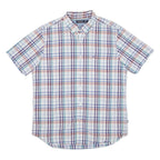 NAUTICA Mens Shirt White Check L