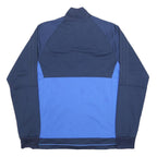 ADIDAS Mens Navy & Blue Zip Polyester Sports Jacket L Athletic Track Top