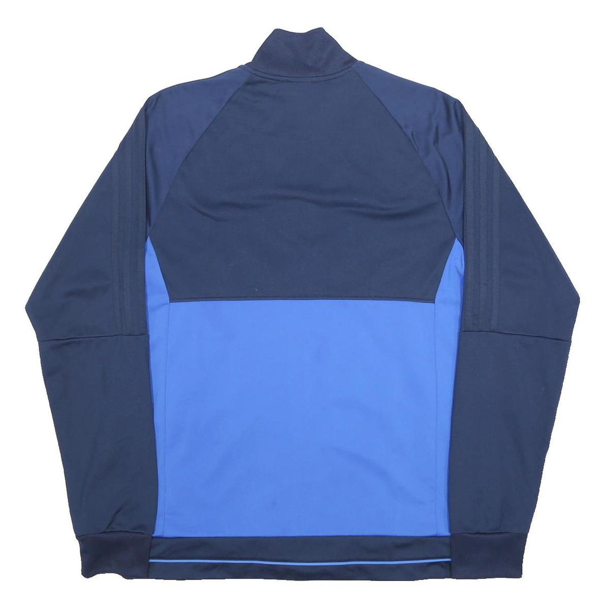 ADIDAS Mens Navy & Blue Zip Polyester Sports Jacket L Athletic Track Top
