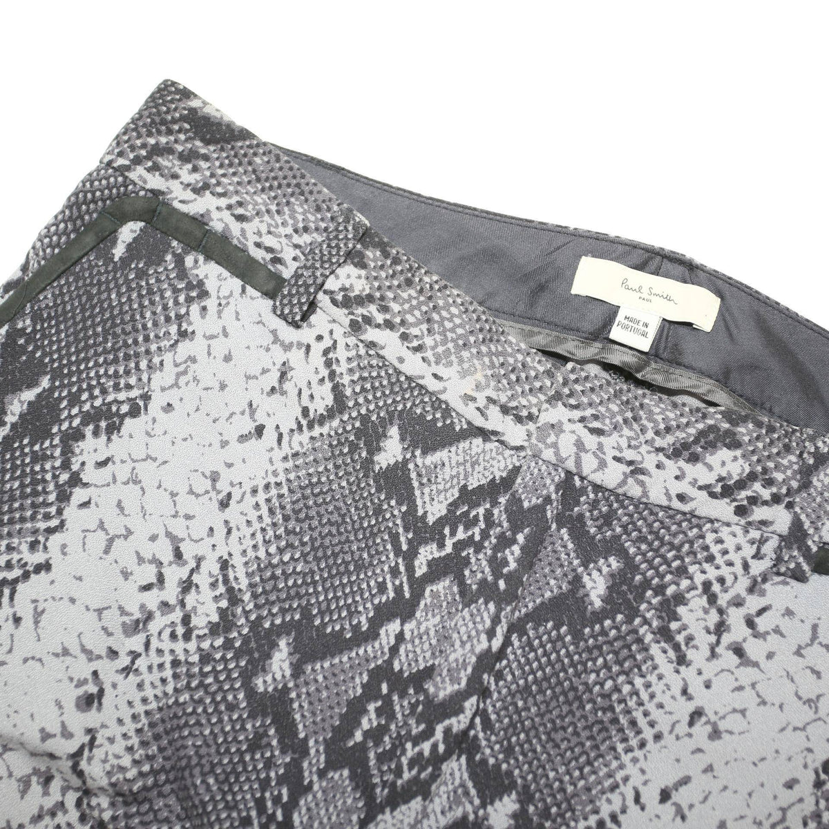 PAUL SMITH Womens Regular Print Trousers W27 L29 Stylish Snake Design