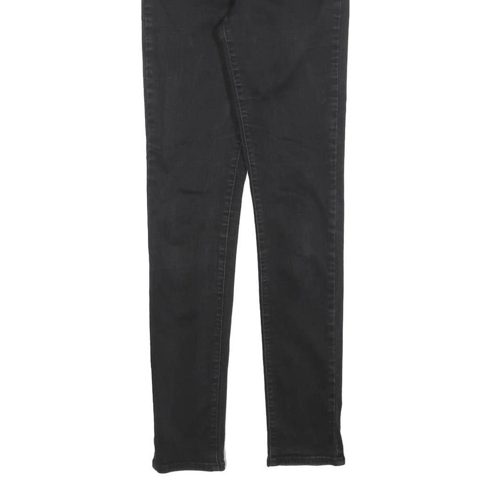 LEVI'S 721 Womens Jeans Black Slim Skinny Denim Medium W26 L30 Stretch