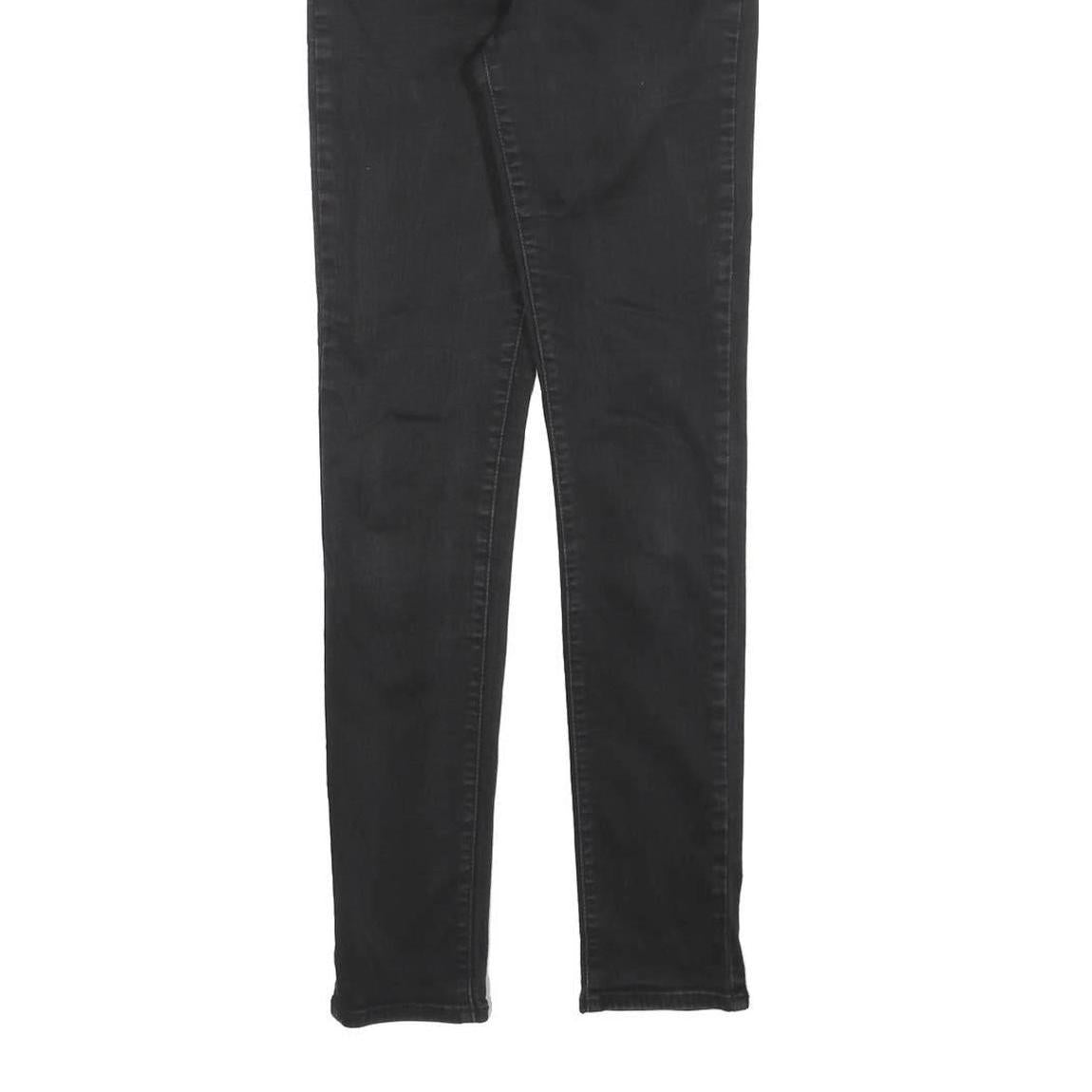 LEVI'S 721 Womens Jeans Black Slim Skinny Denim Medium W26 L30 Stretch