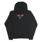 NIKE Womens Black Oregon Cotton Hoodie M Sportswear Casual Pullover