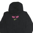 NIKE Womens Black Oregon Cotton Hoodie M Sportswear Casual Pullover