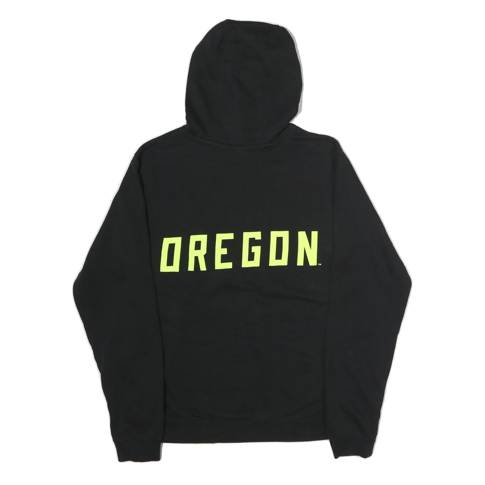 NIKE Womens Black Oregon Cotton Hoodie M Sportswear Casual Pullover